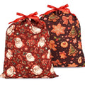 KzgtY Christmas Cookie 2PCS Gift Bags with Drawstring, 16 x 12 Inch Reusable Present Sacks for Christmas,Brithday, Holidays,Parties & Gift Packaging - color: Christmas Cookie