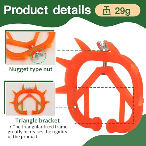 5PCS Cow Nose Ring Farm Livestock Animal Weaner Red Plastic Calf Weaning Nose Rings Spiked Preventing Milk Suckling Farm Livestock Equipment