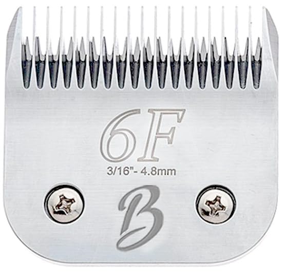 Detachable A Series 6f Blade Dog Grooming Cuts Length 3/16" - 4.8mm Japanese High Carbon Steel Dog Grooming Blade Supplies | Detachable Blade Clippers (Compatible A5 Series(B6F) - color: 6F (3/16" - 4.8mm)