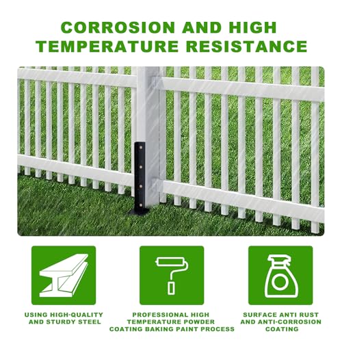 2-Pack Fence Post Repair Kit, 32in Heavy Duty Ground Spike Anchor for Wooden Post Repairing Tilted/Broken Posts - size: 2 Pack