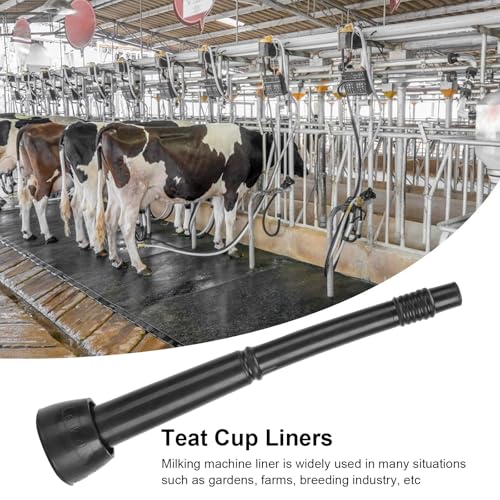 Black Soft Rubber Milking Liner Replacement,4PCS Milking Machine Liners,Milking Liner Tool for Livestock Breeding Industry Cow Milking Machine