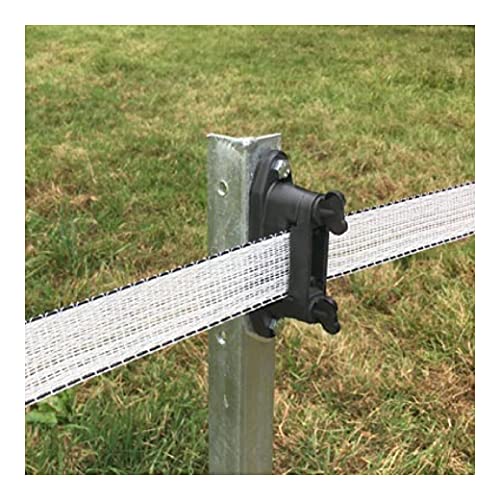 KuGuo Electric Fence Insulator, 24 Pack for Wood and Plastic Posts | UV-resistant plastic construction provides reliable insulation for polywire, tape and outdoor livestock fence systems