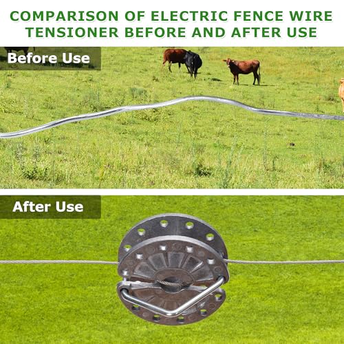 Electric Fence Wire Strainer, 10Pcs Rapid Wire Tensioner, Fence Tightener, for Fencing Tool and Tightening Metal Fence Post - style: 10Pcs Fence Tensioner