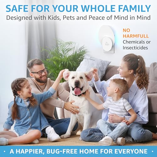 Indoor Electric Fly Trap (2-Pack) – Plug-in Insect Catcher with 4 Glue Cards for Fruit Flies, Gnats, Moths & Mosquitoes – Safe Pest Control for Home Use