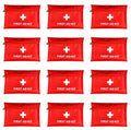 Red First Aid Bag Empty First Aid Kit Empty Waterproof First Aid Pouch Small Mini for First Aid Kits Pack Emergency Hiking Backpacking Camping Travel Car Cycling (Red, 7.9x5.5 12 Pack) - color: Red, size: 7.9x5.9 Inch (Pack of 12)