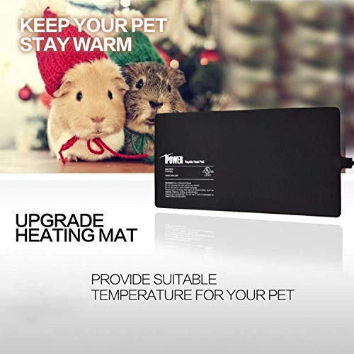 iPower Reptile Heat Pad 4W Under Tank Terrarium Warmer Heating Mat for Turtles Lizards Frogs and Other Small Animals, 4x7 Inch - size: 4" x 7", style: Heat Pad