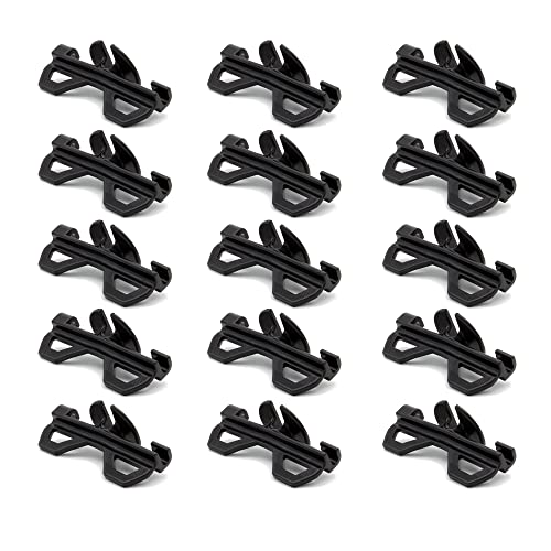 20 Pcs Electric Fence Tightener Wire Tensioner Insulator, Black | Plastic Cord Tensioners