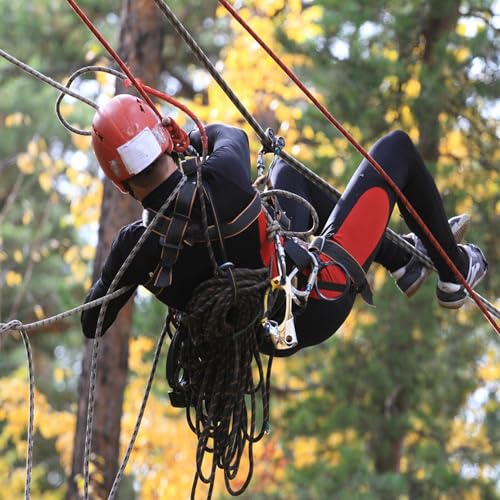Premium Polyester Braid Rope, 3/8IN 100FT, 3520 lb High Strength Arborist Bull Rope, Multi Purpose Strong Pulling Rope, for Gardening, Camping and Swing (Green and Black)