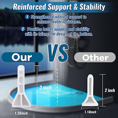 3" High Shower Threshold Water Dam 67" Long Collapsible Shower Water Splash Guard Self-adhesive Shower Barrier Bath Water Stopper To Keep Dry and Wet Separation Bathroom Kitchen (5.6Ft) - style: 5.6 ft
