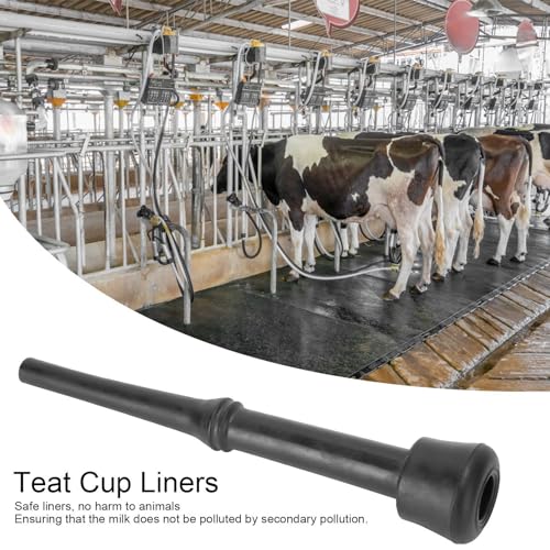 4PCS Milking Machine Liners, Rubberized Accessories for, and Durability in Cow Milking Process | Effortless Installation, Non‑Toxic Odorless, Animal Safe, European Standards, for Cow Milking, 2500 Uses