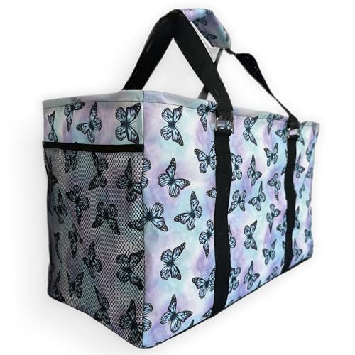 Large Collapsible Tote - color: Butterfly Dreams