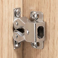Keenkee Cabinet Latch Double Roller Catch, Nickel, 2 PCS | Cupboard Closet Cabinet Door Latches and Catches Hardware - color: Nickel 2ps