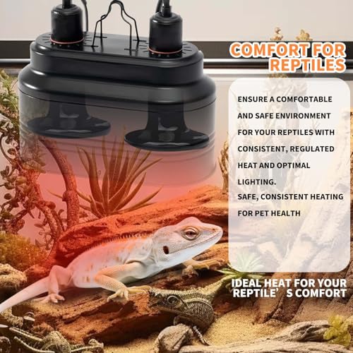 75W Reptile Heat Lamp(2 Packs)-Ceramic Heat Emitter for Reptiles Amphibian Pet Brooders Chicken Incubation, and Terrariums Turtle Lizard Bearded Dragon Snake E26 - size: 75W
