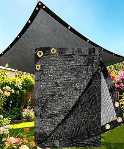 40%-50% Black Garden Shade Cloth,6X20FT Mesh Tarp with Grommets | Sunshade Net for Vegetables, Greenhouse, Plants Cover, Patio, Chicken Coop, Barn & Kennel, Tomatoes - size: 6 FT X 20 FT, style: 40%