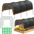 2 Pack 79"x40" Garden Shade Kit, 75% Garden Sun Shade Cloth with 11mm Hoop | Garden Shade Kit for Plants Heat Protection, Raised Garden Bed Shade Cover Plant Sun Shade for Outdoor Plants Vegetables - size: 79"x40" Shade Cloth-2 Pack