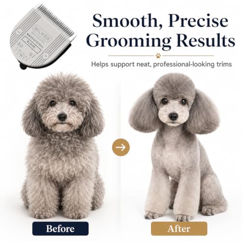 5 in 1 Replacement Blade Compatible with WAHL Bravura Chromado Creativa | 3 Pcs Silver Dog Replacement Heads Compatible with Wahl Bravura Clipper .Chromado，Creativa，Figura Clippers for Dogs Grooming - color: 3 Pack Silver