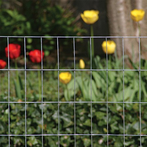 YARDGARD 2 in. x 4 in. Mesh Welded Wire Fence Roll, 48 in. x 100 ft., 12.5-Gauge Galvanized Steel Fence for Animal Enclosures, Garden Protection and Property Fencing, Rabbit Control an Utility Fence - size: 48 in. x 100 ft. x 12.5 ga.