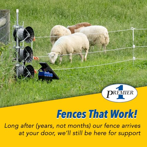 Premier 1 IntelliRope® Blue Electric Fence Rope – 6mm, 660 ft | 3 tinned copper + 3 SS filaments. Superior Conductivity. Blue filaments visible to animals. For horses, cattle & sheep. - size: 660' Spool