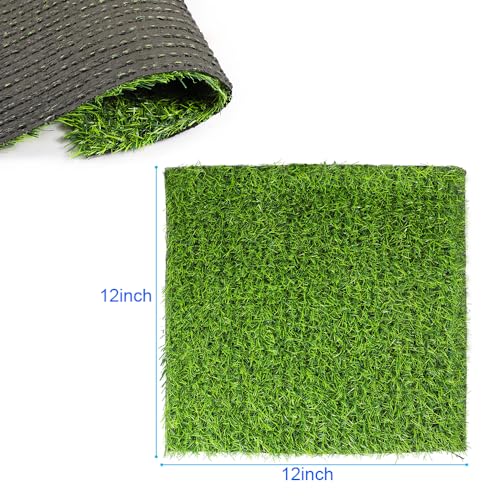 Kalekey 10 Pack Nesting Pads for Chicken Coop, 12"x12" Nesting Box for Laying Eggs, Washable Artificial Grass for Chicken Hen Small Pets on Garden Lawn Indoor Outdoor - size: 10 Pack