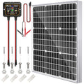 Solar Panel Kit 50W 12V, Solar Battery Trickle Charger Maintainer | Solar Battry Charger MPPT Controller for Boat RV Marine Trailer Automotive Trailer Truck Motorcycle Without Mounting Bracket - size: 50W MPPT Kit