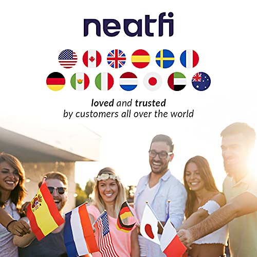 Neatfi 60" Ceiling Fan No Light – 3 Solid Wood Blades, Quiet DC Motor | 6-Speed Modern Flush Mount Low Profile Ceiling Fan with Remote | Bedroom, Living Room, Kitchen (Black, 60 Inches) - color: Black, size: 60 Inches
