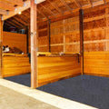 Under Horse/Stable Mats，6 x 8 FT Horse shed Floor mat——Backing Prevents Liquid Penetration,Duty Stall Mats for Floor Surface,Soft Material, Non-Slip Backing，Washable,Keeps Stable Floors Clean - size: 6 x 8 FT