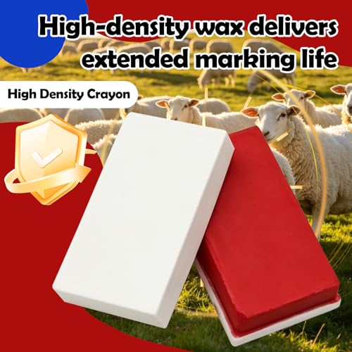 1 pcs Mark Harness Crayons for Sheep & Goat Breeding Marking Harness,Vivid and Long Lasting (Red) - color: Red
