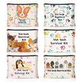 Kacctyen 12 Pcs Veterinary Appreciation Gifts for Women Veterinarians Cosmetic Bags Veterinary Technician Gift Dog Lover Doctor Makeup Bag for Clinic Staff Coworker Gift - style: Vet Tech