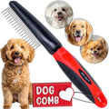 Poodle Comb with Rotating Teeth - 5-in-1 Dog Dematting Tool - Used for Small Size Breeds and Puppies - Cat Comb for Shedding and Deshedding - size: Rotating Comb