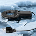 250W Utility De-Icer with Thermostat, Durable Cast Aluminum Submersible Water Heater for Bird Bath, Chicken Water, Livestock Tank, 9.8ft Cord, Black - size: 250W