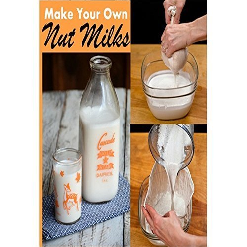 Premium Fine Mesh Food Grade Nut Milk Bag for Almond Milk/Soy Milk - Fine Mesh Nylon Cheesecloth & Cold Brew Coffee Filter, 9" x 12" (5)