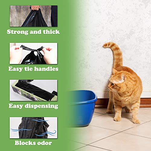 Sand Dipper Starter Kit – 6” Stainless Steel Poop Scooper & 50 Odor-Sealing Litter Bags for Cats, Chickens, and Farm Use