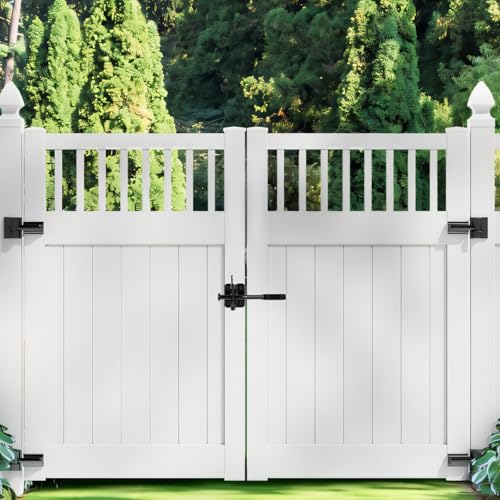 Self-Locking Gate Latch for Wooden Fence Pull String, | Heavy Duty Automatic Gravity Lever Gate Latches with Longer Fasteners & Pull String for Garden, Outdoor Farm Garden Yard