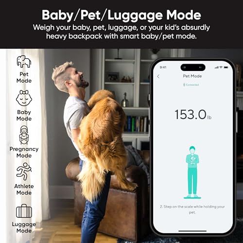 Wyze Smart Scale Ultra BodyScan with Handle – Wi-Fi & Bluetooth Body Composition Scale for Weight, BMI, Body Fat, Muscle Mass, and Segmental Measurement, 400 lbs, White - color: White, size: 13.39 in x 15.43 in x 2.13 in