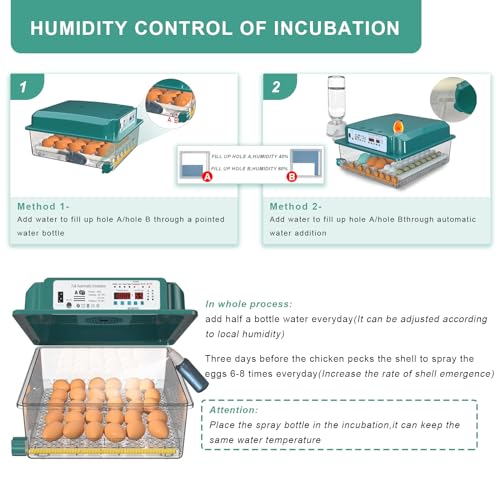 Choies 16 Egg Incubator,Incubators for Hatching Eggs,Automatic Egg Turning,Humidity Control,Automatic Water Adding,Incubator with Egg Candler,Quail Eggs Incubators for Hatching Chicken,Duck,Goose