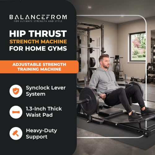 BalanceFrom Strength Training Machine, Adjustable Multifunctional Fitness Equipment for Home & Gym - style: Hip Thrust