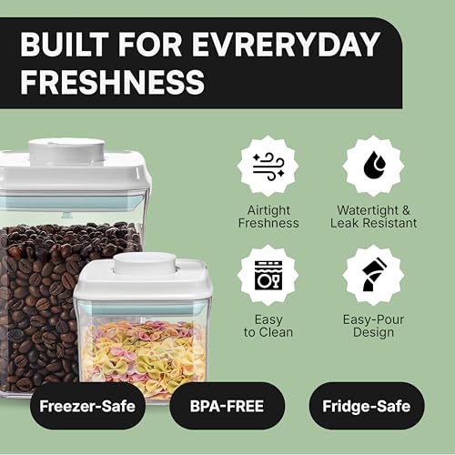 Bop Top Airtight Food Storage Containers | Pop-Top Lid | 13.5 Cups / 108 Oz | kitchen canister set, for flour, sugar, snacks, pasta, baking - color: Single: 108 oz
