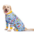 Dog Surgery Recovery Suit Female Male for Dogs After Surgery Medium Large Dogs Onesie Dog Pajamas Pjs Clothes (Blue Cartoon, 28 (Chest 26.77 in | Backlength 18.11)) - color: Blue cartoon, size: 28 (Chest 26.77 in | Backlength 18.11)