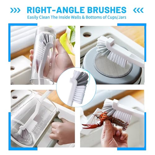 15Pcs Crevice Cleaning Brush Set, Hard Bristle Scrub Brushes Tools for Deep Cleaning Gap,Window Groove Cleaning Brush for Sliding Door Sill Tile Lines Shutter Corner Sink Teapot Bottle (1 Set)