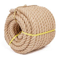 Jute Rope 1 1/2 Inch 50 Feet, Heavy Duty Natural Hemp Ropes, Twisted Hemp Rope for Crafts, Gardening, Bundling, Climbing, Hammock, Nautical, Tug of War, Railings, Home Decorating - size: 50Ft, style: 1-1/2 Inch