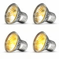 GOZILLA 4 Pack Reptile Heat Lamp, E27 UVA UVB Reptile Light Bulb, Heat Light Bulb for Tortoise, Bearded Dragon, Snakes.(2PCS 25W + 2PCS 50W) - color: Light Bulb-4 Pack (25w*2+50w*2)