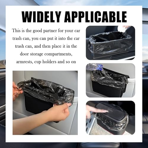 120PCS Mini Cars Trash Bag,Thickened & Tear-Resistant Cars Garbage Bag for Keeping Vehicle Tidy,Portable Car Trash Can Bags Automotive Accessories for Car,Desktop,Outdoor