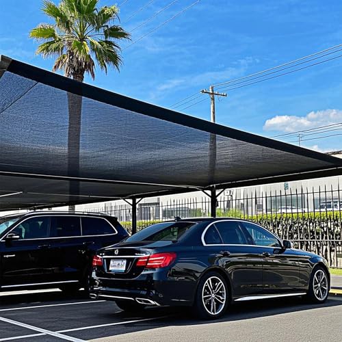 winemana Black Shade Cloth 40%, 8x20 FT Mesh Tarp - Garden Shade for Greenhouse, Patio, Vegetables, Plants Cover and Chicken Coops, Sun Shade Net for Outdoor Protection with Reinforced Grommets - size: 40%-8 FT x 20 FT