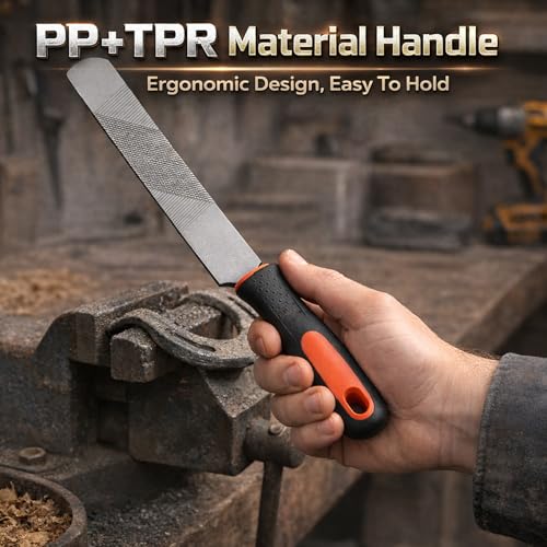 8 Inch Hoof Rasp,Farrier Rasp File,Horseshoe File with Rubber Handle,Farrier File Tool,Mini Rasp Hoof File Equine Hoof Rasp for Horses,Pig Hoof File,Goat Rasp
