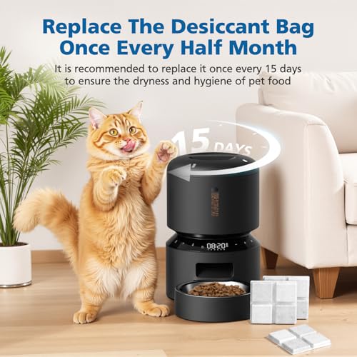 15 Pack Pet Food Desiccant Bags for Petlibro Automatic Cat dog Feeders | Keep Pet Food Dry and Fresh, for Model PLAF001, PLAF101, PLAF005, PLAF006, PLAF103, PLAF203 - color: White-15 Pack