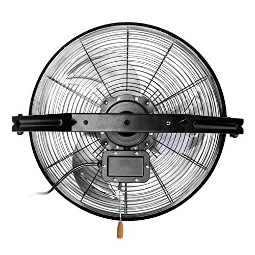 Maxx Air Wall Mount Fan | 18" Commercial Grade Fan for, Garages, Shop, Barns and Patios for Indoor Use | Easy Operation and Powerful 1,450 CFM | Residential Wall Mount - size: 18" Residential Wall Mount