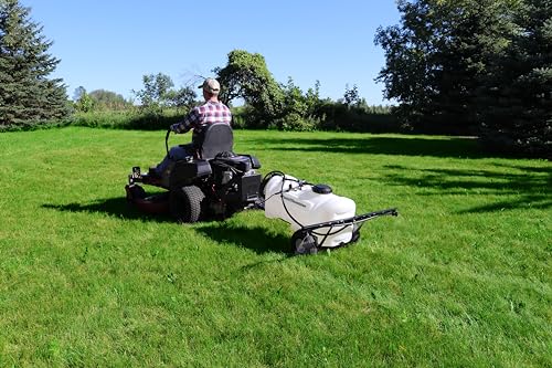 25 Gallon Pull-Behind Trailer Broadcast Sprayer - 1.1GPM, 7' Swath - size: 25 Gallon, style: Tow-Behind