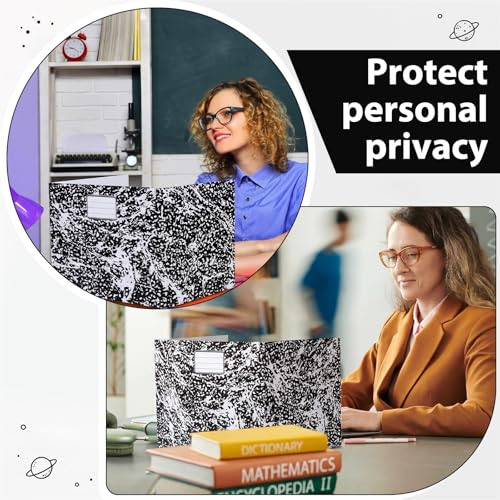 Sabary 24 Pack Desk Dividers for Students,Marble,Black | Privacy Folders Testing Dividers with Labels, Standard School Privacy for Classroom Teacher Supplies - color: Black, style: Marble