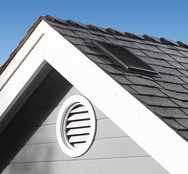 Amtrak Solar Powerful Attic Exhaust Fan Quietly Cools your House (Fan Only, 7") - size: 7