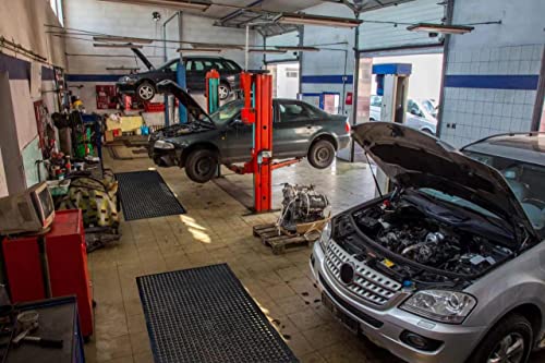 Uniboho Door Mat Outside Entrance Rubber Floor Mat 35x24 Anti Slip | Commercial Resturant Kitchen Drainage Mat Heavy Duty for Garage Garden Industral Pool Bar Wet Area - size: 35x24 inches